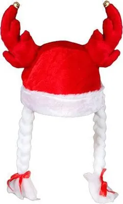 Produktbild von Verrückte Weihnachten – Lustige Weihnachtsmützen für Damen, Herren & Kinder – Schneemann, Tannenbaum, Nikolaus – Witzige Party Mütze Uni Kostüm Accessoire für Weihnachtsfeier & Winterfeste Modell wählen: Elchgeweih Zöpfe