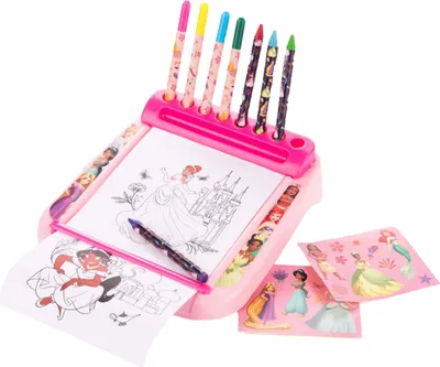 Image de Sambro Disney Princess planche à dessin avec rouleau de peinture, 12 pièces