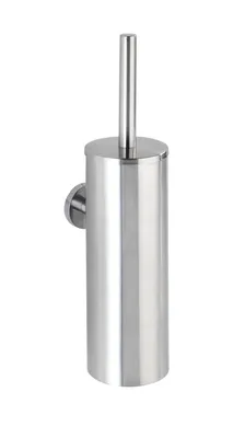Produktbild von WENKO WC Garnitur Bosio Matt Edelstahl Toiletten Bürste Klo Halter Bad Gäste WC