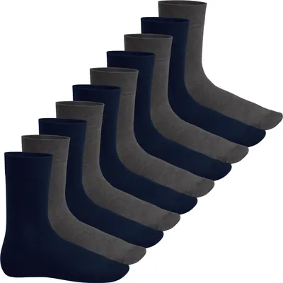 Produktbild von Footstar EVERYDAY! 10 PAAR Damen Herren Socken - Marine-Anthra 43-46