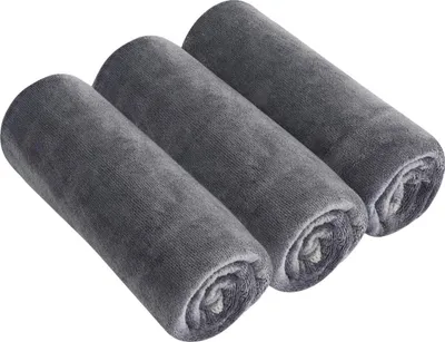 Produktbild von Sporthandtuch Set 3 Stück - Schnelltrocknend und Absorbierend Mikrofaser 40x80 cm