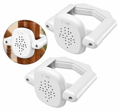Produktbild von Treppenschutzgitter Adapter 2 Stück, für Treppengeländer bis 108 mm, Befestigung für Kinderschutzgitter, Metall & Gummi, mit 10 cm Schrauben