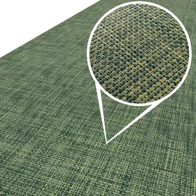 Produktbild von Outdoorläufer Teppich Läufermatte TATAMI Grün Rattan Robust Breite 67cm Länge 180cm