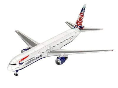 Produktbild von Revell 03862 - Modellbausatz, Flugzeug, Boeing 767-300ER British Airways, 1:144