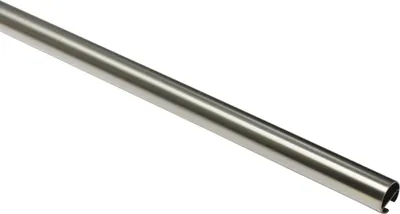Obrázek produktu pro Gardinia záclonová tyč s vnitřním běhounem I Ø 20 mm vzhled nerezové oceli 160 cm