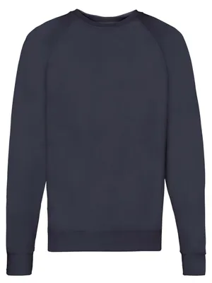 Image de Fruit of the Loom - Sweat-shirt pour homme/femme unie à manches raglan LT1851 (XL) (bleu marine)