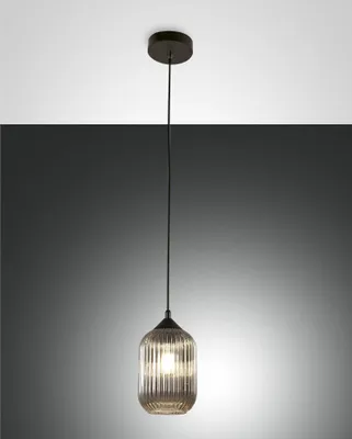 Produktbild von Fabas Luce Pendelleuchte Aston E27 Ø140mm Grau