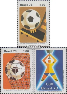 Produktbild von Briefmarken Brasilien 1978 Mi 1643-1645 (kompl.Ausg.) postfrisch Fußball WM Argentinien