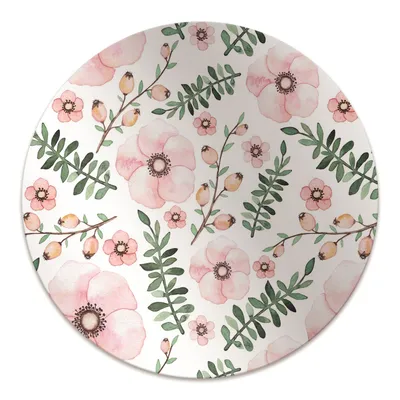 Produktbild von Rundmatte - Stuhlunterlage Bürostuhlunterlage - Rund Ø 100 cm - Bodenmatte - Fußmatte - Blume