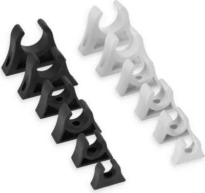 Produktbild von Bootshakenhalter 25 - 26 mm Weiß, sehr elastisch, uv-beständig