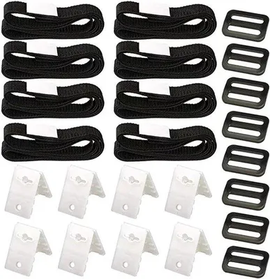Produktbild von Sonnenschutzset für Schwimmbadfolie und Segel - 8er Set mit Sonnenfolie, Klemmen und Schwimmbadabdeckung.