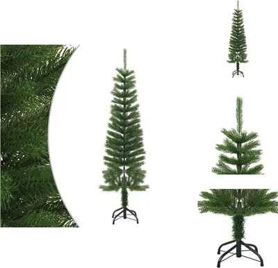 Obrázek produktu pro vidaXL Umělý vánoční stromek se stojanem slim 150 cm PE - Vánoční stromky