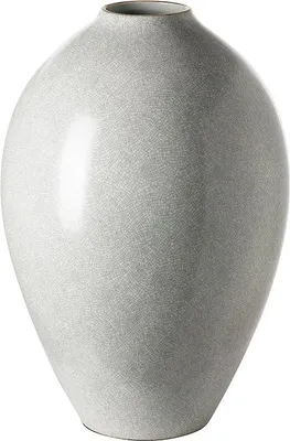 Produktbild von Fink AGNETA, Bodenvase, Porzellan, hellgrau, weiß, L. 27 cm, B. 27 cm, H. 40 cm, D. 27 cm 127124