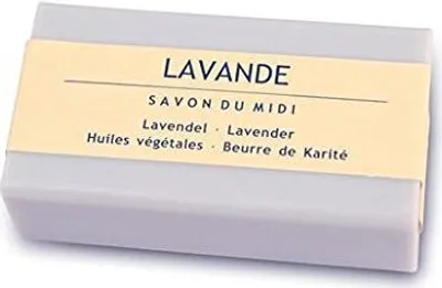Immagine prodotto di Sapone con burro di karité - lavanda 100g