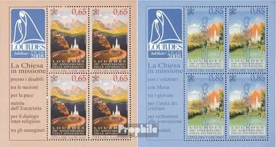 Produktbild von Briefmarken Vatikanstadt 2008 Mi 1611-1612 Kleinbögen (kompl.Ausg.) postfrisch Marienerscheinung