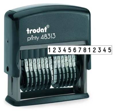 Imagen del producto de Trodat Stempel 86548 trodat Ziffernstempel Printy schw+Kissen schw 48313