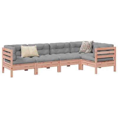 Produktbild von "2024"Modernen 5-tlg. Garten-Sofagarnitur mit Kissen Massivholz Douglasie Design Klassische Gartenset Sitzgruppe 2983179