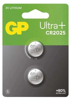Obrázok produktu pre EMOS Lítiová gombíková batéria GP Ultra plus CR2025, 2 ks