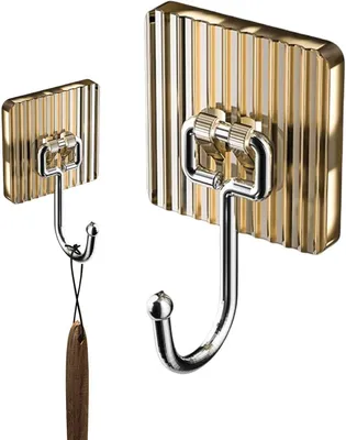 Immagine prodotto di Gancio per asciugamani - Gancio a parete - Organizzazione degli spazi - Installazione adesiva - 10 cm - Blu