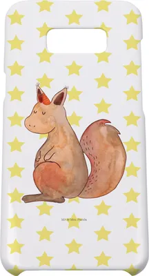 Produktbild von Mr. & Mrs. Panda Samsung Galaxy S8 plus Handyhülle  Einhorn Glauben - Weiß - Geschenk, Einhörnchen, Einhörner, Cover, Unicorn, Eichhorn, Hülle, Handy, Case, Eichhörnchen