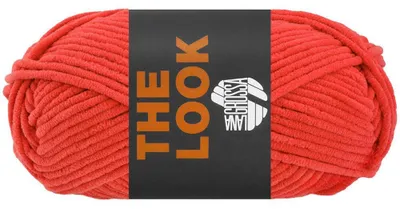Image de Lana Grossa THE LOOK 100 g de fil chenille velouté, doux et stable 120 m couleur 008 - Orange