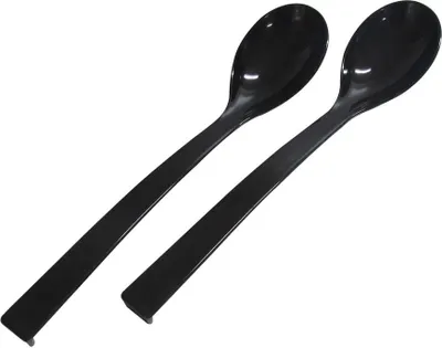 Produktbild von 2er Set Kunststofflöffel Salatlöffel Salatbesteck Servierlöffel Löffel 30,5 cm