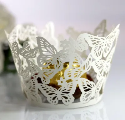 20 Papier-Cupcake-Wrapper, Muffinförmchen, bunt, 8,7 x 21 cm