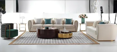 Produktbild von Couchtisch Kaffeetisch Beistelltisch Designer Tisch Tische Wohnzimmertisch 2tlg.