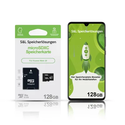 Produktbild von microSD Speicherkarte für Huawei Mate 20 - Speicherkapazität: 128 GB