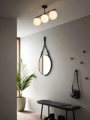 Immagine prodotto di Nordlux Grant - 3 pendenti lunghezza 69,3 cm nero a 3 luci sferiche