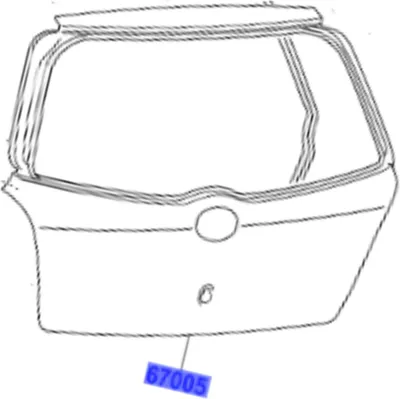 Produktbild von TOYOTA Yaris Gepäckraumklappe 67005-0D160 OE