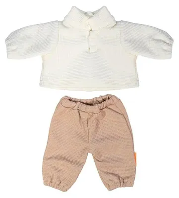 Immagine prodotto di Vestiti per bambole Miniland, maglione e pantaloni 38 cm, cotone rosa