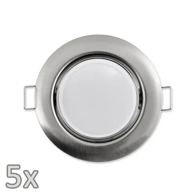 Produktbild von Einbauleuchten-Set McShine 5xRahmen 5xLED-Modul 7W 608Lumen 230V Edelstahl