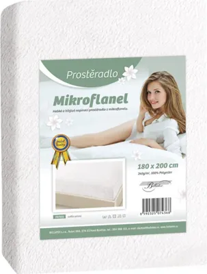 Immagine prodotto di Foglio di microflanella - Bianco - 180x200