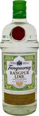 Immagine prodotto di Tanqueray Rangpur Lime, gin distillato, 41,3% vol, bottiglia singola da 700 ml