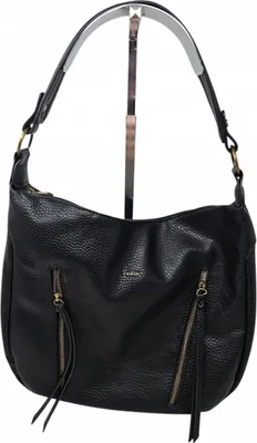Produktbild von Rieker Damen Schultertasche mit zwei Ziereißverschlüssen H1016, Farbe:Schwarz