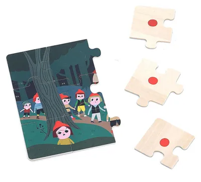 Obrázek produktu pro Vilac Dřevěné puzzle O Palečkovi 4 v 1