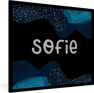 Produktbild von MuchoWow® Gerahmtes Poster Sofie - Pastell - Mädchen 40x40 cm - Poster mit Schwarzem Bilderrahmen Wandposter Rahmen Foto Bilder - Mit Rahmen - Wanddekoration Schlafzimmer