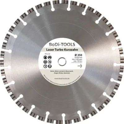 Produktbild von Diamant-Trennscheibe TKB - Ø 350 mm / 20,0 mm Bohrung