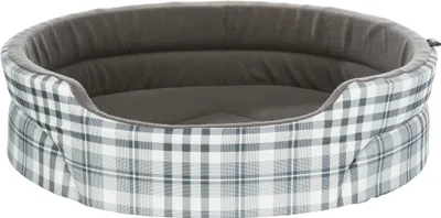 Produktbild von TRIXIE Bett Lucky, oval, 45 x 35 cm, grau / weiß