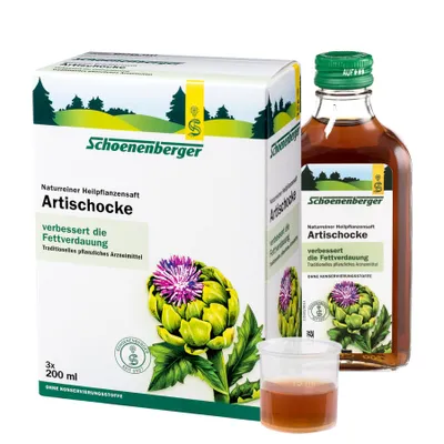 Produktbild von Schoenenberger Naturreiner Heilpflanzensaft Artischocke 3X200 ml