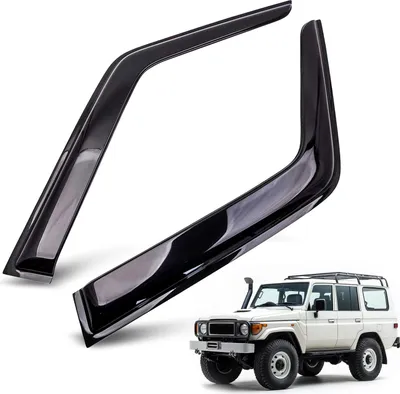 Produktbild von Windabweiser for Toyota Land Cruiser 70 76 78 79 2-tlg schwarz Regenabweiser