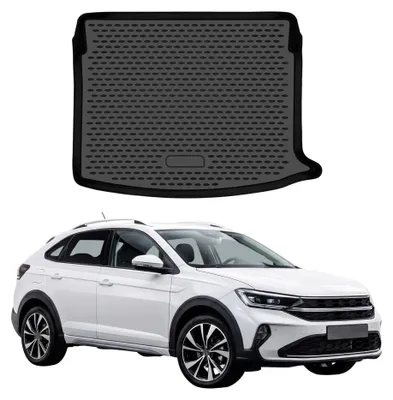 Image de OMAC Tapis de coffre pour VW Taigo 2021-2026 Supérieur en caoutchouc TPE Noir, Image générée par une IA
