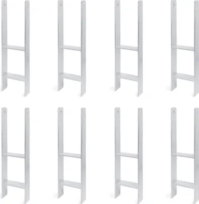 Produktbild von Alberts 8 x H-Pfostenträger, 141x600 mm, Materialstärke 6 mm, Tiefe 60 mm, feuerverzinkt