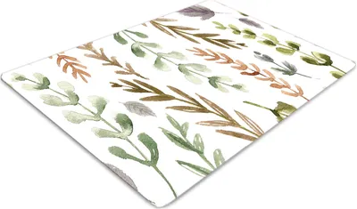 Produktbild von Stuhlunterlage Bürostuhlunterlage 120 cm x 90 cm Bodenmatte Bürostuhlunterlage - Bunte Blätter