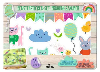 Produktbild von moses. Verlag GmbH Fenstersticker-Set Frühlingszauber