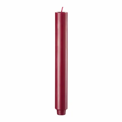 Obrázok produktu pre Engels Kerzen Original Stick Candle Cast, tyčová sviečka, sviečka na svietnik, stolová sviečka, parafín, bordová farba, Ø 3 cm, V 24 cm, 62003024250