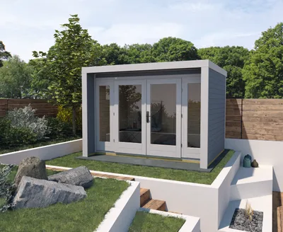 Produktbild von weka Designhaus 263 Gr.2 grau, DT, 2 Fensterpaneele