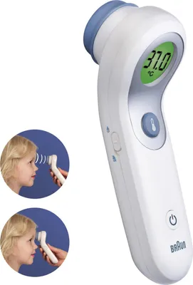 Obrázok produktu pre Braun NTF3000, Diaľkové snímanie, Modrá, Biela, Čelo, 2 s, 1 kusov