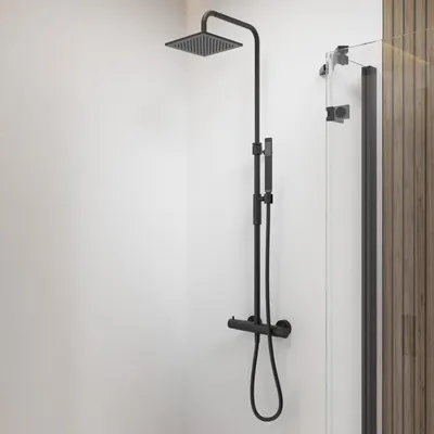 Immagine prodotto di Sistema doccia da parete Giulia Duschsystem, con termostato e soffione quadrato 20 x 20 cm